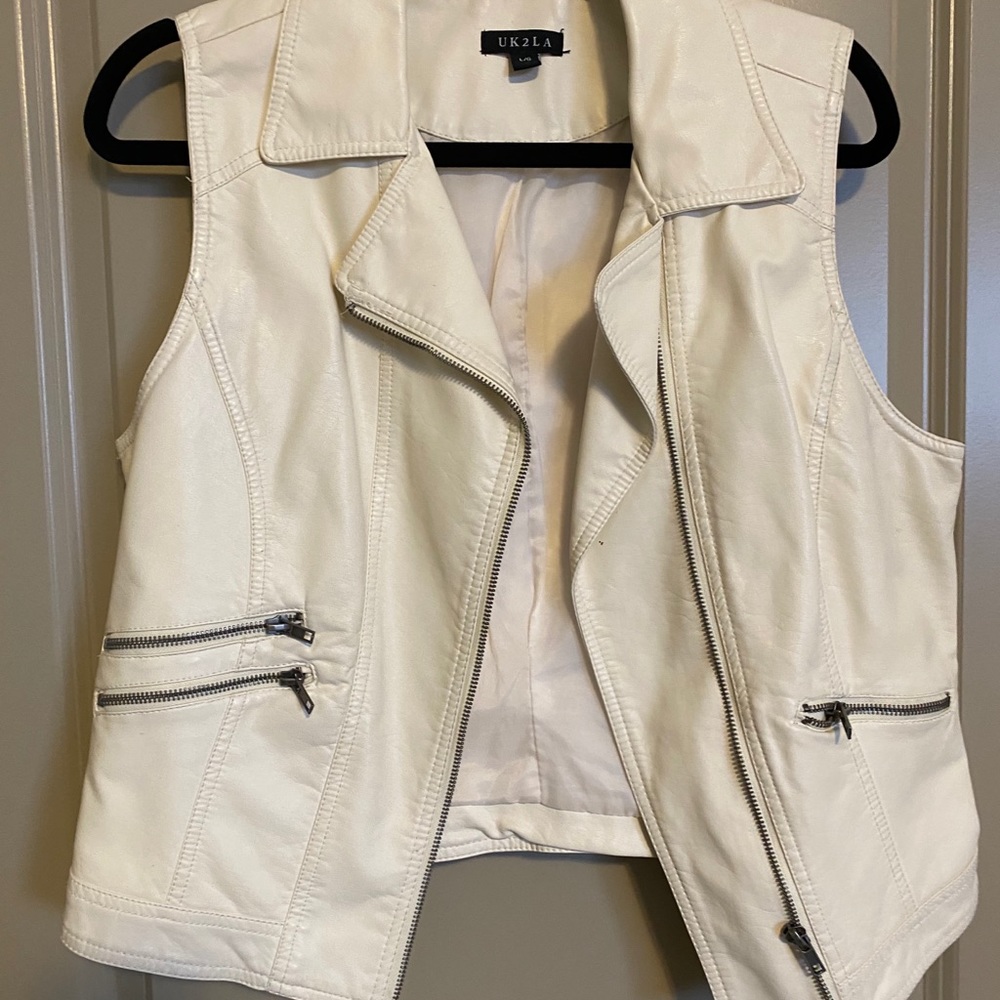 Faux leather Vest